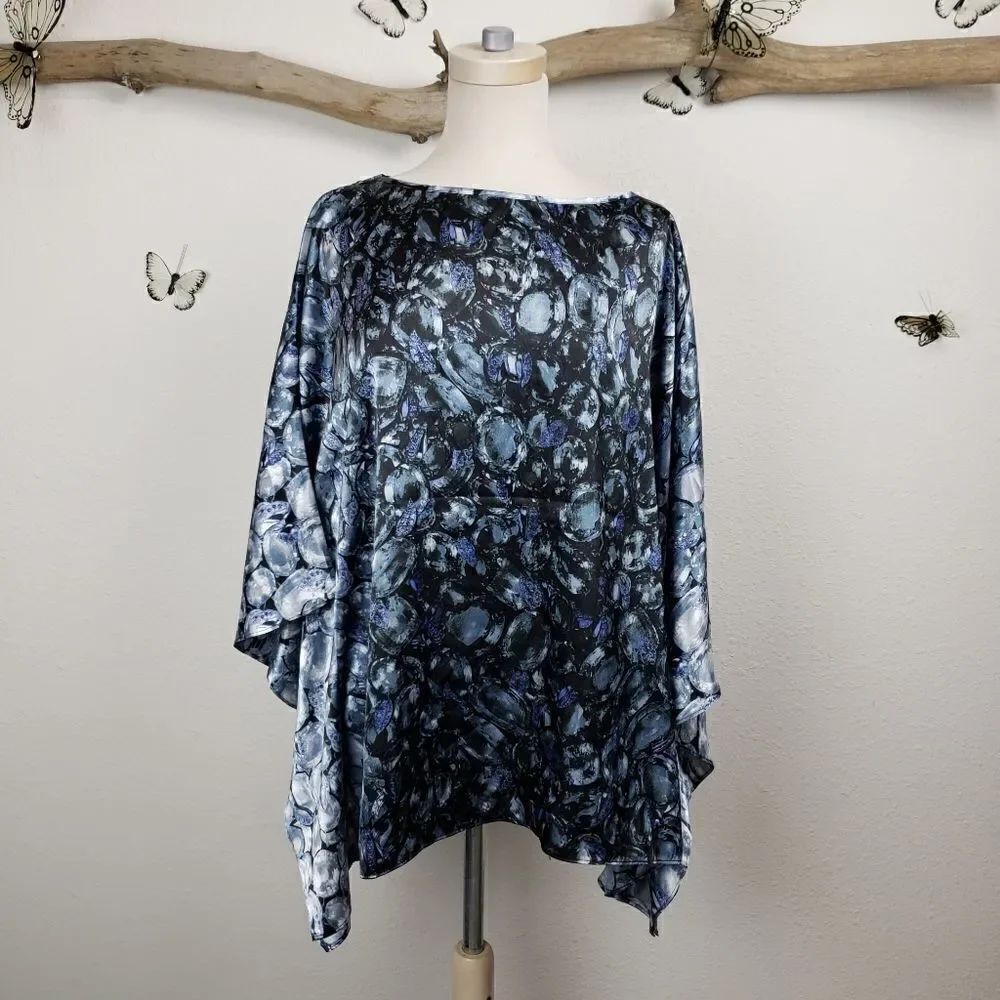Bob Mackie wearable art kimono style poncho